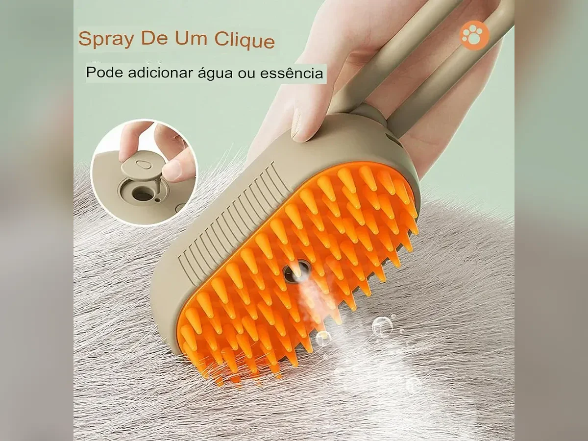 Escova a vapor para pets