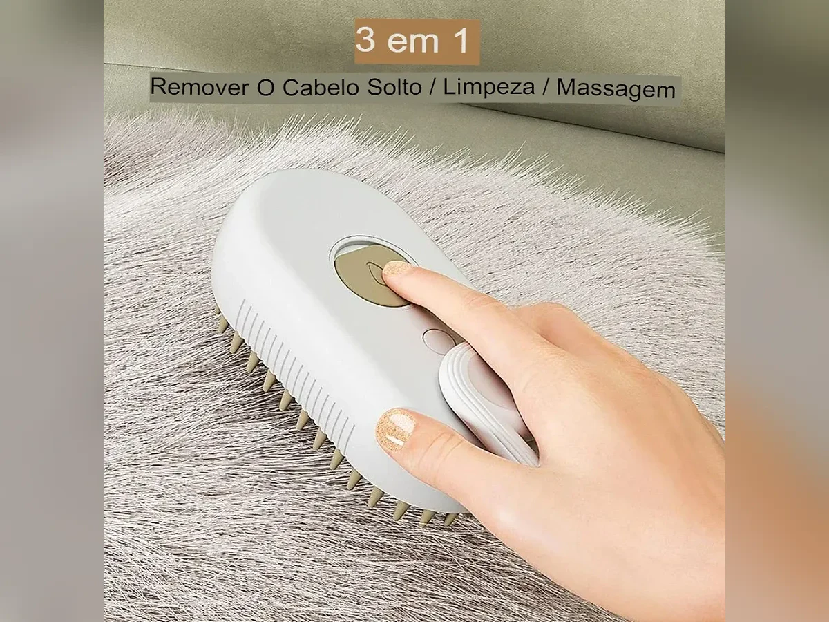 Escova a vapor para pets